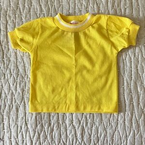 Baby vintage Short Sleeve Yellow Tee